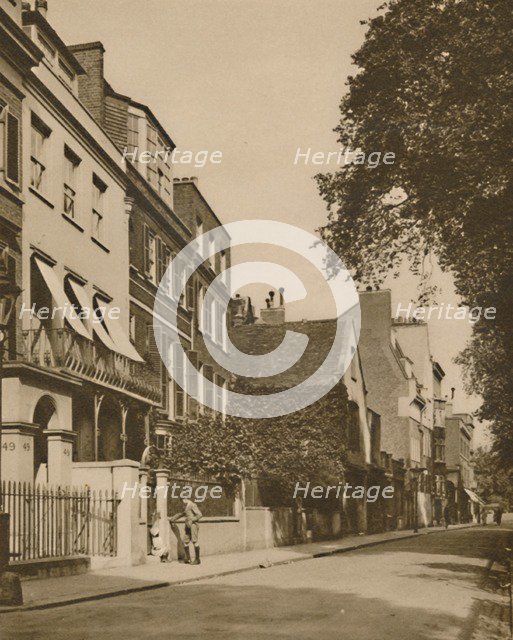 'Cheyne Walk, A Demure Road Looking Over The River, Is Rich In Memories', c1935. Creator: Unknown.