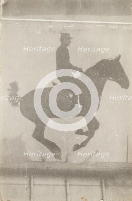 Horse And Rider (Cavalier Et Cheval) #2, c1888. Creator: Etienne Jules Marey.