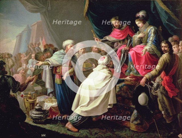 The Catholic Monarchs and the Arab kings tribute.