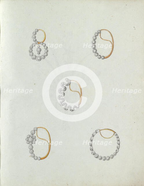 Five jewelry, c.1800-c.1810. Creator: Carl Friedrich Bärthel.