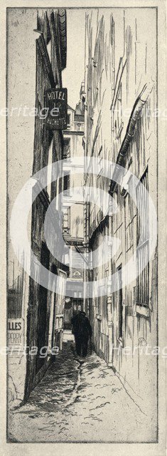 'Rue du Chat Qui Peche', 1915. Artist: Raymond Ray-Jones.