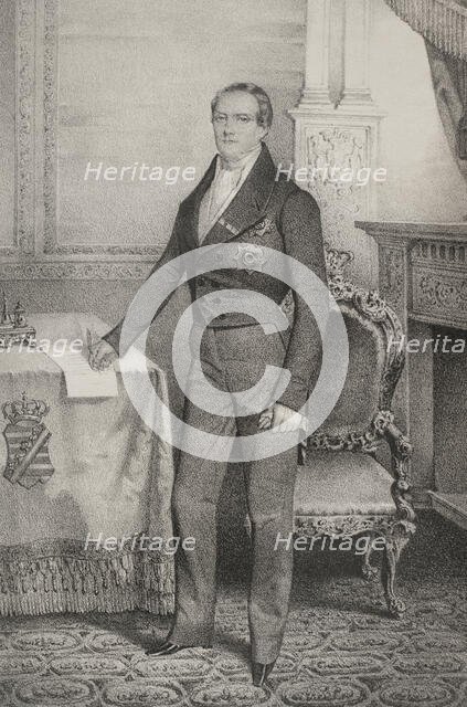 Frederick Augustus II of Saxony, (1797-1854), King of Saxony (1836-1854), 1852. Creator: Adolfo Martinez.