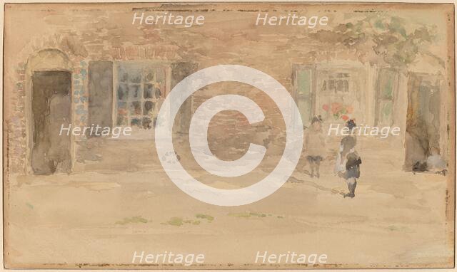 Village Shop, Chelsea, 1883/1884. Creator: James Abbott McNeill Whistler.