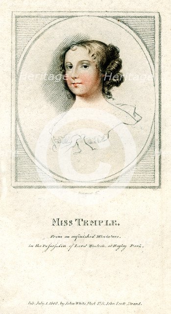 'Miss Temple', c1720Artist: Bocquet