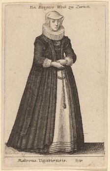 Matrona Tiguriensis, 1649. Creator: Wenceslaus Hollar.