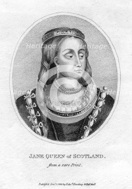 Jane Queen of Scotland, 1798. Artist: Unknown