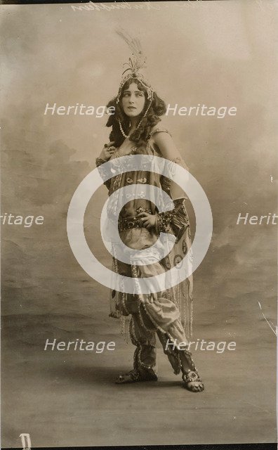 Ida Rubinstein, Russian ballerina, 1910. Artist: Unknown