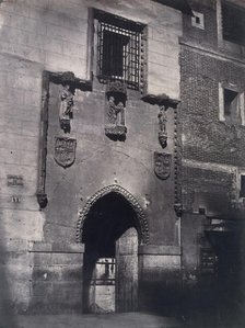 [Madrid. Facade of the Hospital of "La Latina"], ca. 1857. Creator: Charles Clifford.