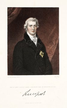 The Right Honourable Robert Banks Jenkinson,  Earl of Liverpool, K. G. & C., 1830. 