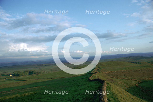 Hadrian's Wall at Sewingshields, 2nd century.