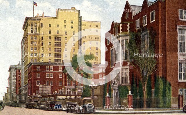 Club Row, Minneapolis, Minnesota, USA, 1915. Artist: Unknown