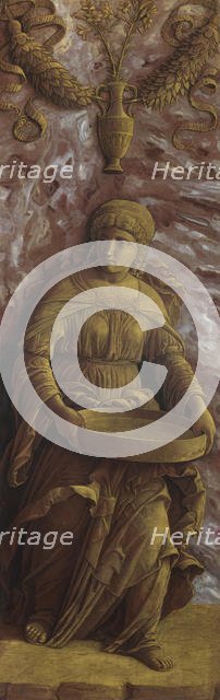 The Vestal Virgin Tuccia with a Sieve, c. 1500. Creator: Mantegna, Andrea (1431-1506).