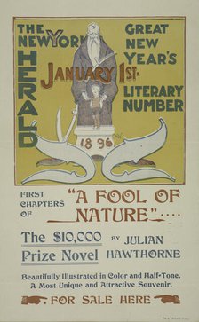 The New York Sunday herald. January 1st 1896., c1896. Creator: Charles Hubbard Wright.