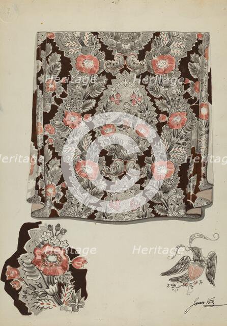 Textile Drapery, c. 1937. Creator: James Vail.