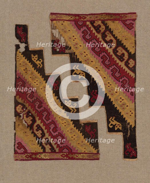 Mantle Corners, Peru, 1000/1476. Creator: Unknown.