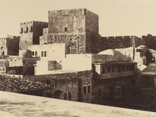 Jérusalem. Tour de David avec ses grandes assises salomoniennes, 1860 or later. Creator: Louis de Clercq.