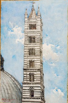Cathedral Tower, Siena, 1927. Creator: Cass Gilbert.