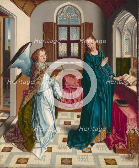 The Annunciation, c. 1480. Creator: Albert Bouts (Netherlandish, 1451-55-1549).