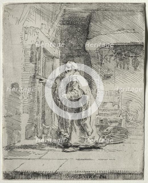 The Blindness of Tobit: The Larger Plate, 1651. Creator: Rembrandt van Rijn (Dutch, 1606-1669).