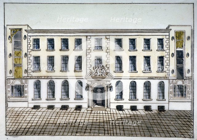 Apothecaries' Hall, City of London, 1800. Artist: Anon
