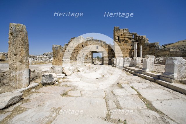 A Byzantine gate, Pamukkale (Hierapolis), Turkey. Artist: Samuel Magal