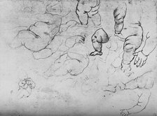 'Studies of a Child', c1490 (1945). Artist: Leonardo da Vinci.
