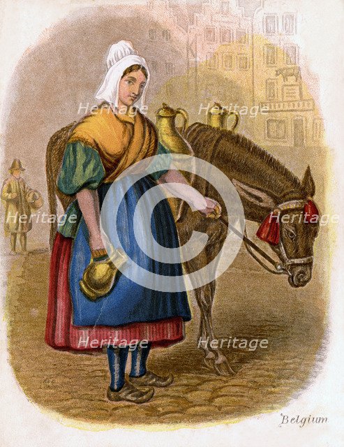 'Belgian Milk-Woman', 1809.Artist: W Dickes