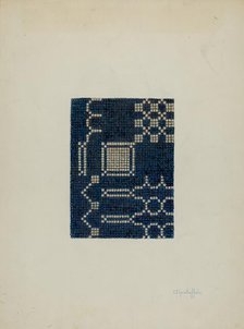 Coverlet (Section of), c. 1940. Creator: Cornelius Christoffels.