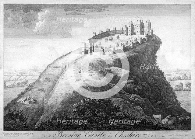 'Beeston Castle in Cheshire', 1747. Artist: John Boydell