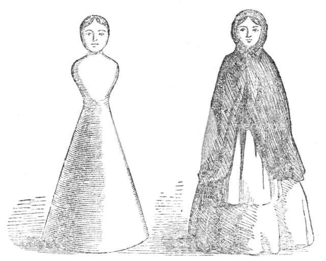 Dolls for a toy theatre, 1861. Creator: Unknown.