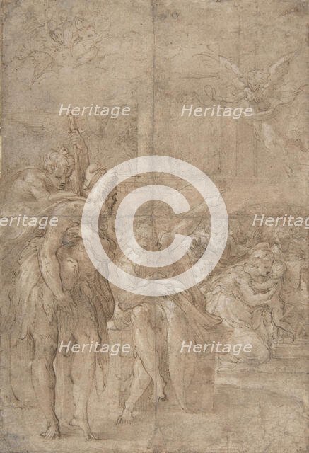 The Adoration of the Shepherds, 1524-27. Creator: Parmigianino.