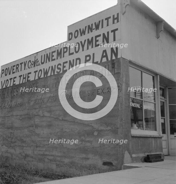 'Panaceas for poor people', Salem, Oregon, 1939. Creator: Dorothea Lange.