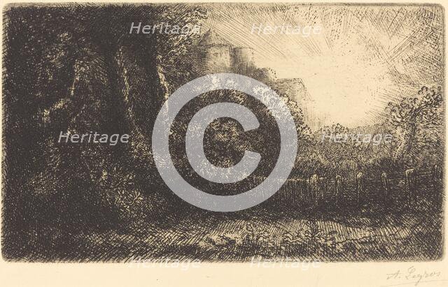 View of a Chateau (Chateau de Poillet). Creator: Alphonse Legros.