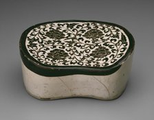 Bean-Shaped Pillow with Peony Scrolls, Northern Song dynasty, (960-1127), early 12th century. Creator: Unknown.
