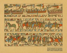 Sections of the Bayeux Tapestry. Creator: Unknown.