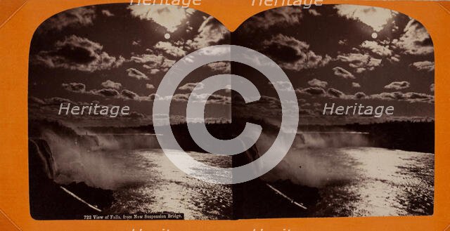 View of Falls, from New Suspension Bridge, between 1869 and 1900. Creator: Unknown.