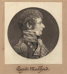 Captain Clarence Mulford, 1809. Creator: Charles Balthazar Julien Févret de Saint-Mémin.
