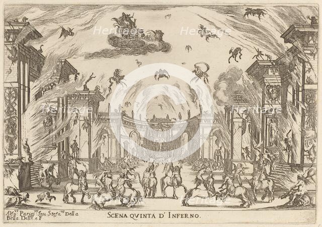 Scena Quinta di'Inferno, 1637. Creator: Stefano della Bella.