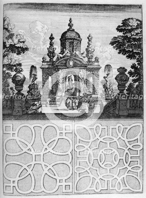 House and garden design, 1664. Artist: Georg Andreas Bockler