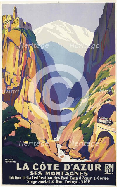 La Côte d'Azur, c1930. Creator: Broders, Roger (1883-1953).