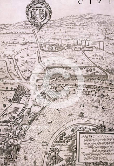 Map of London, 1560. Artist: George Vertue