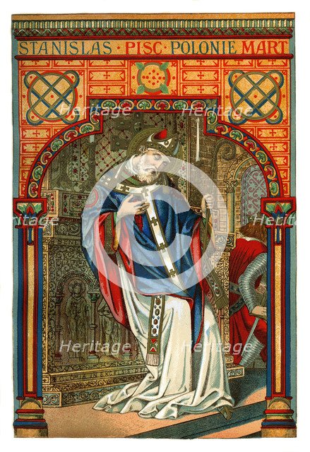 St Stanislas, 11th century Polish bishop and martyr, 1886. Artist: Unknown