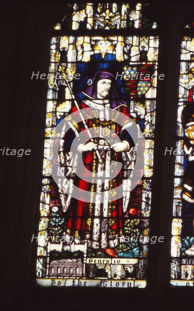 Stained glass window King Henry IV of England (1367-1413), Canterbury Cathedral, 20th century. Artist: CM Dixon.
