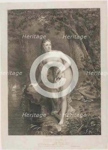 Musidora, 1825. Creator: Asher Brown Durand.