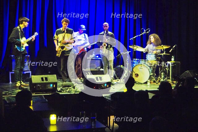 Jamie Leeming Quintet, Ropetackle Arts Centre, Shoreham by Sea, West Sussex, Feb 2023. Creator: Brian O'Connor.