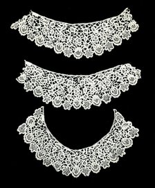Collar and Two Cuffs, England, 1850/75. Creator: Unknown.