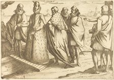Embarkation at Genoa, 1612. Creator: Jacques Callot.