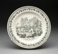 Plate, Creil, 1800/50. Creator: Creil Pottery.