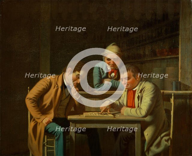 The Checker Players, 1850. Creator: George Caleb Bingham.