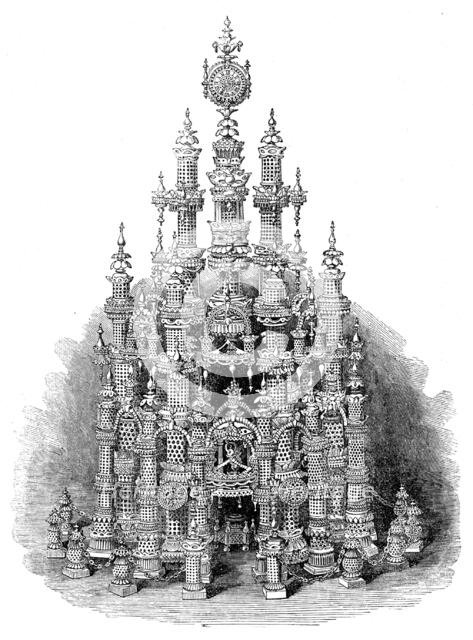 The International Exhibition: "Temple of Art", in vegetable ivory, by B. Taylor, 1862. Creator: Unknown.